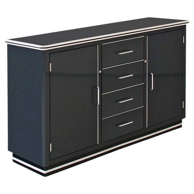 design dressoir sales Industrial Design Metal Sideboard, Lacquered, Chrome Plated Metal,  Customizable