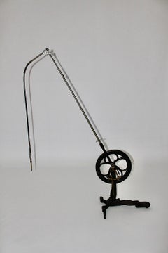 Industrial Design Science Vintage Black Cast Iron Dentist Machine 19th Century