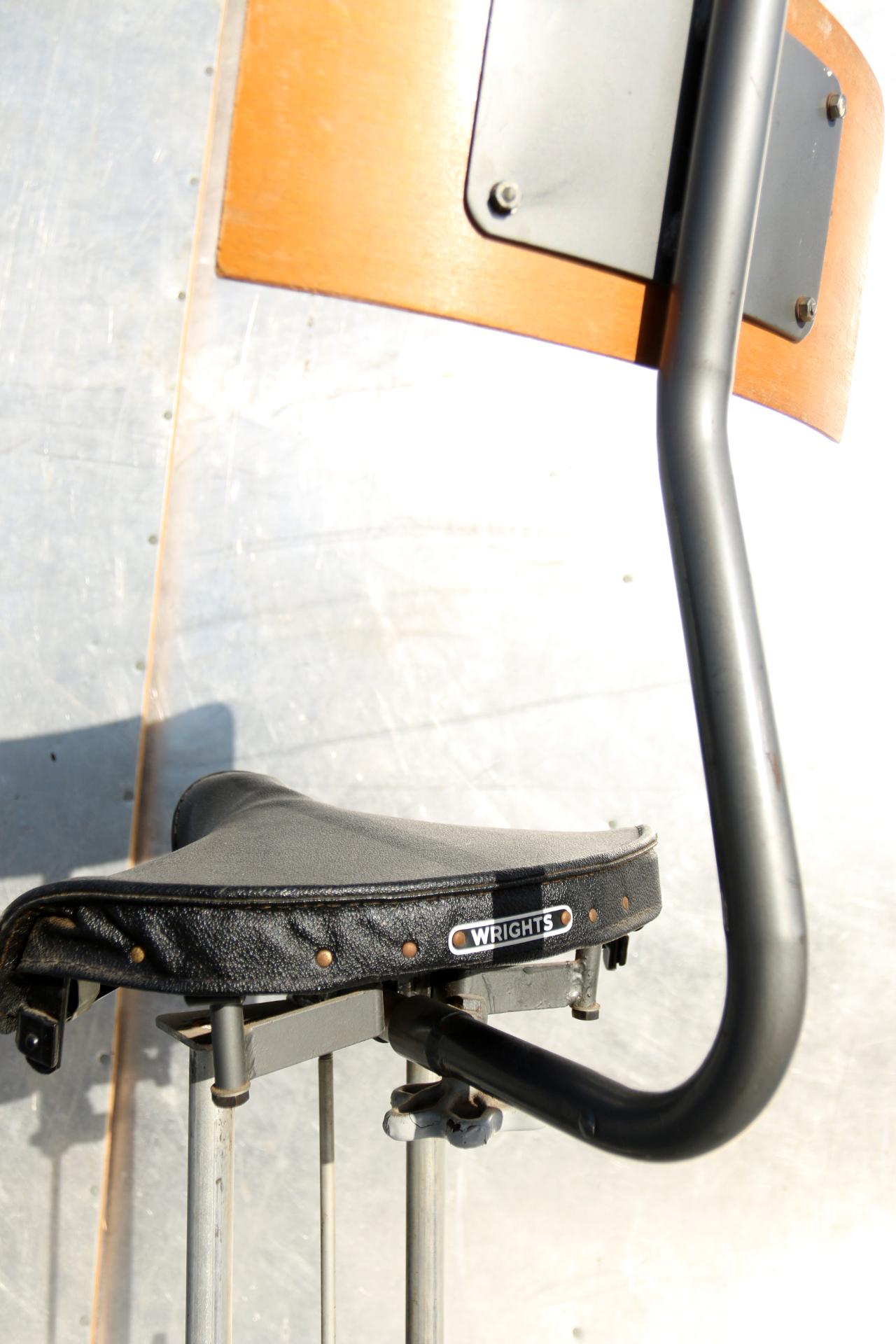 Industrial Design, Wrights Bicycle Seat, Stool, Studio Chair In Good Condition In Boven Leeuwen, NL
