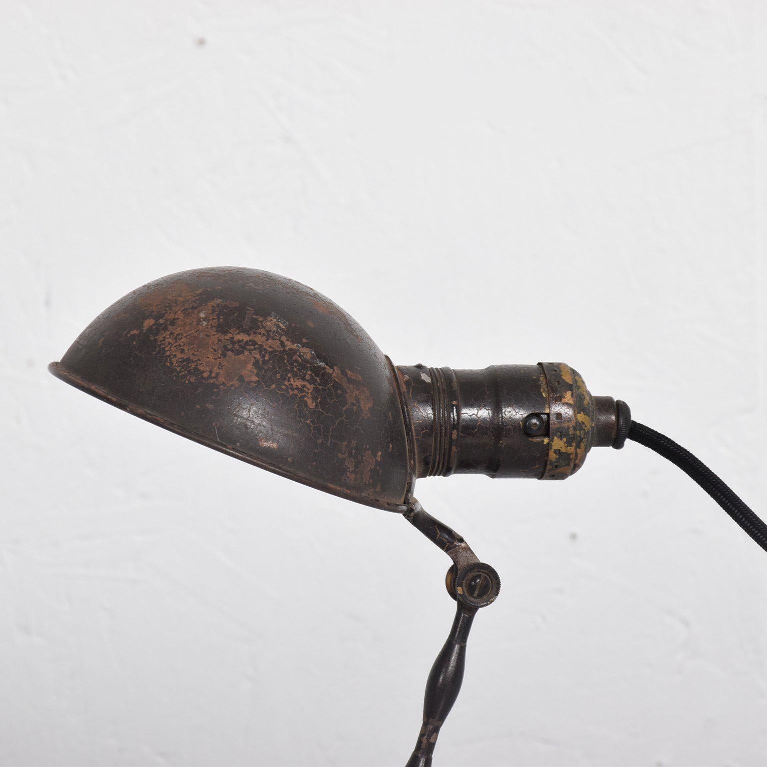 Metal Industrial Desk or Wall Sconce Lamp, Mid-Century Period