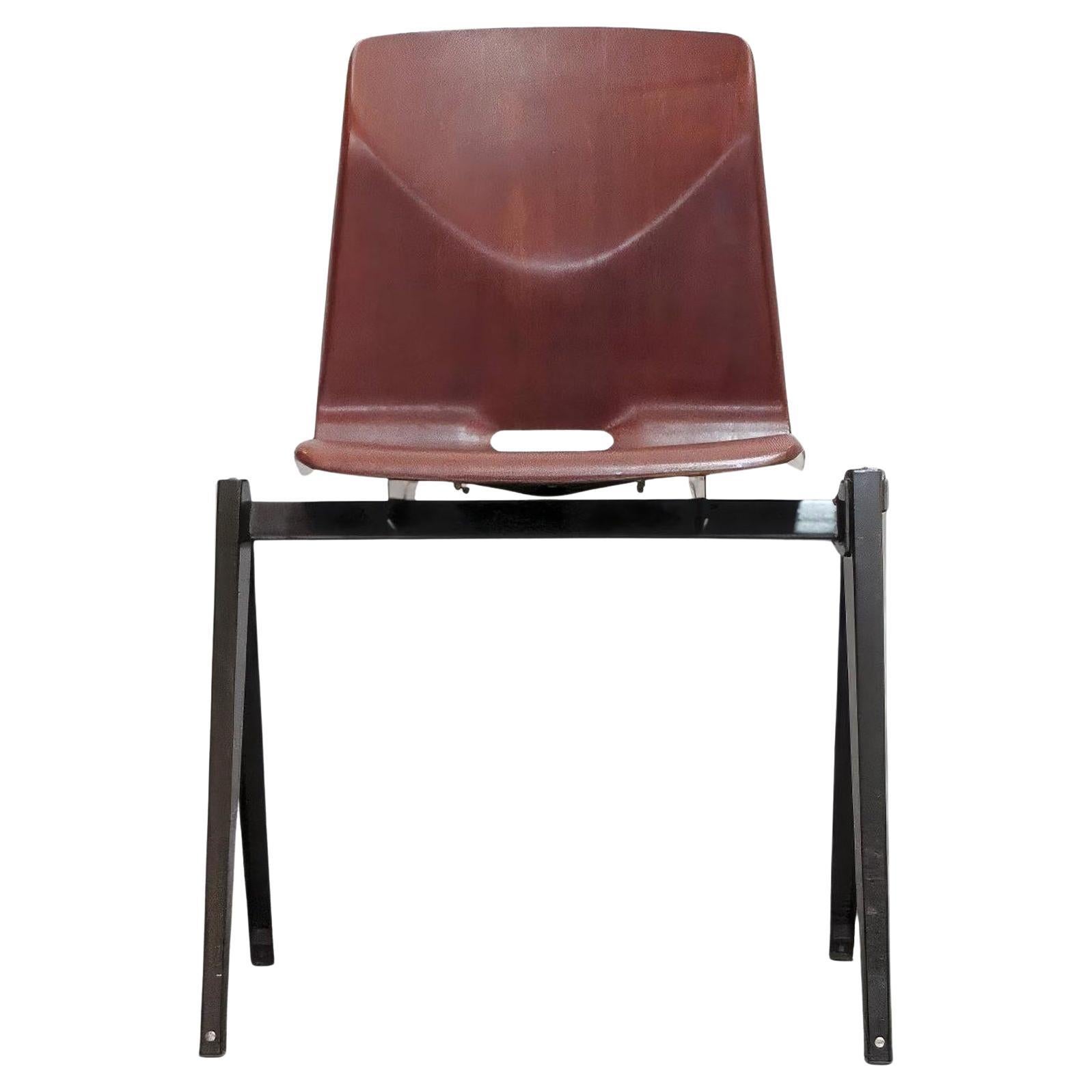 Sedie da pranzo industriali di Elmar Flötotto , 1970