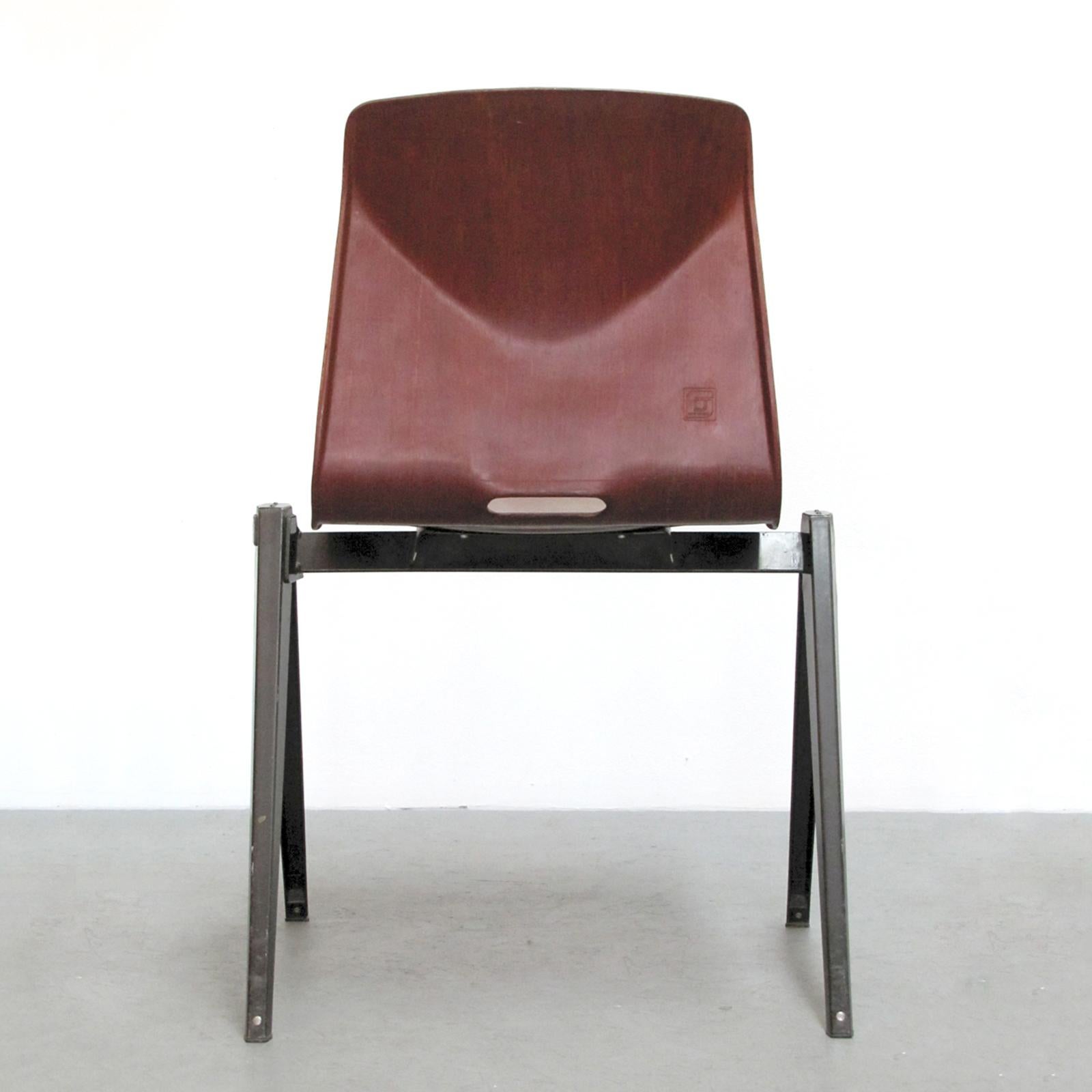 Dutch Industrial Dining Chairs by Elmar Flötotto , 1970 For Sale