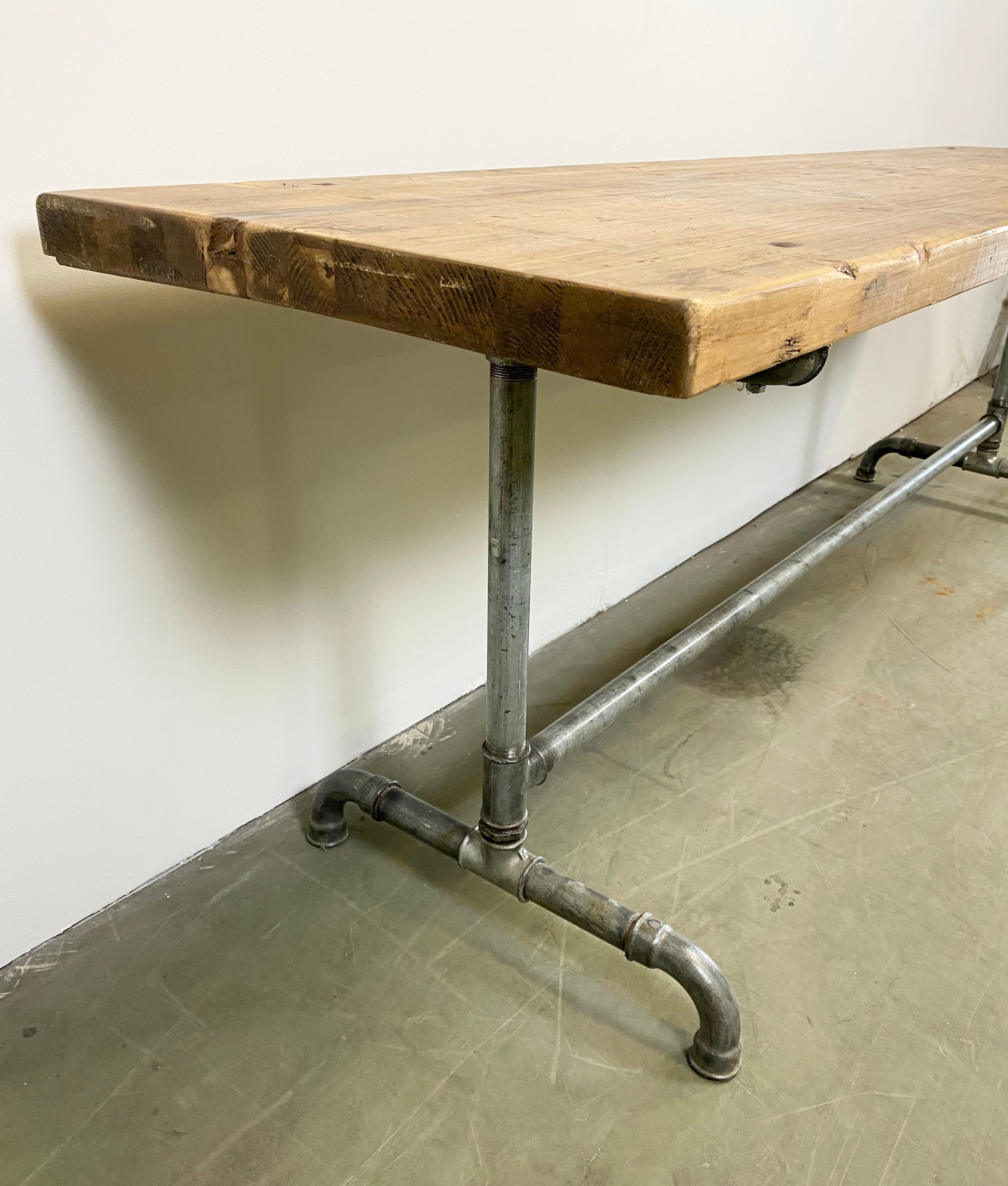 Czech Industrial Dining Table, 1960s For Sale