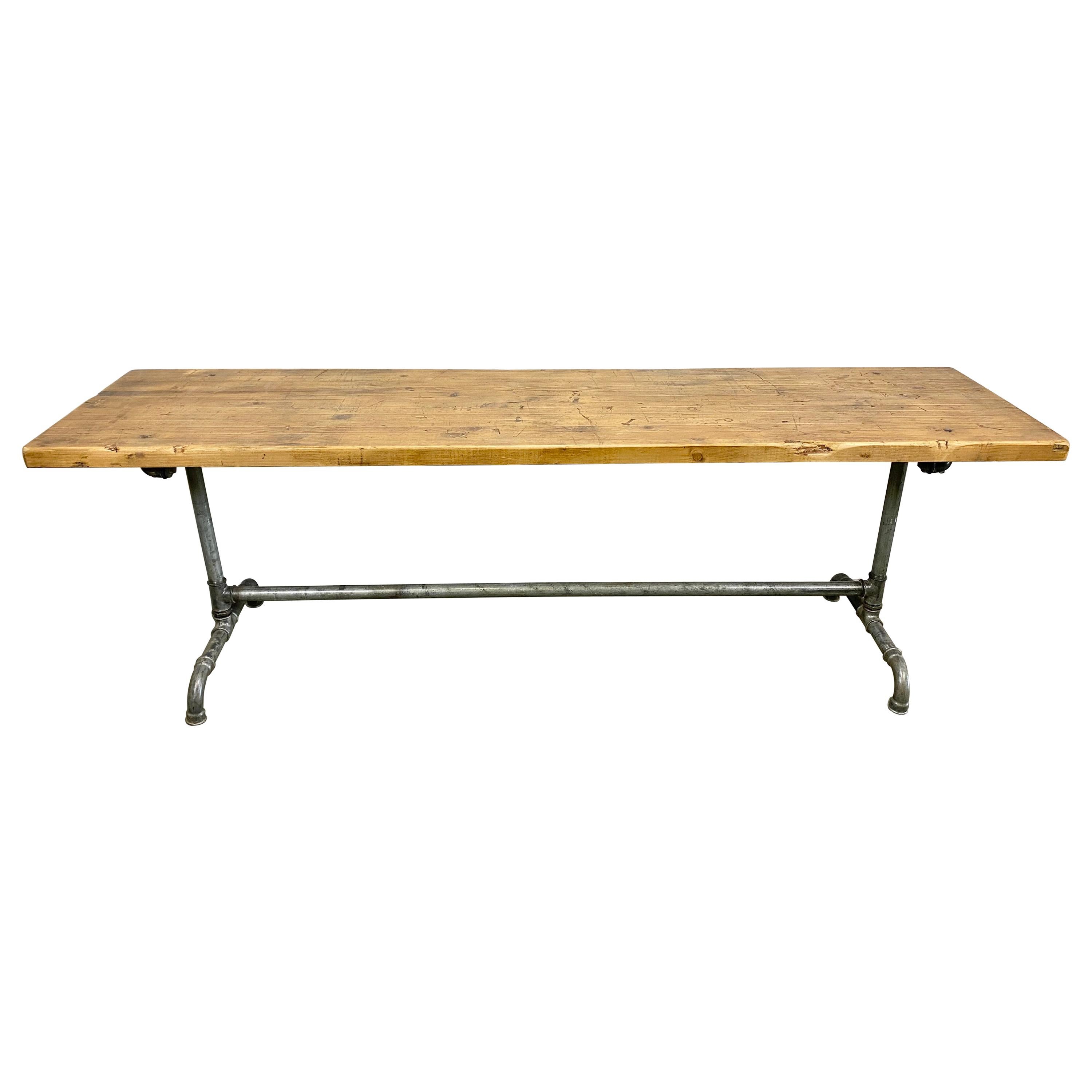 Industrial Dining Table, 1960s For Sale