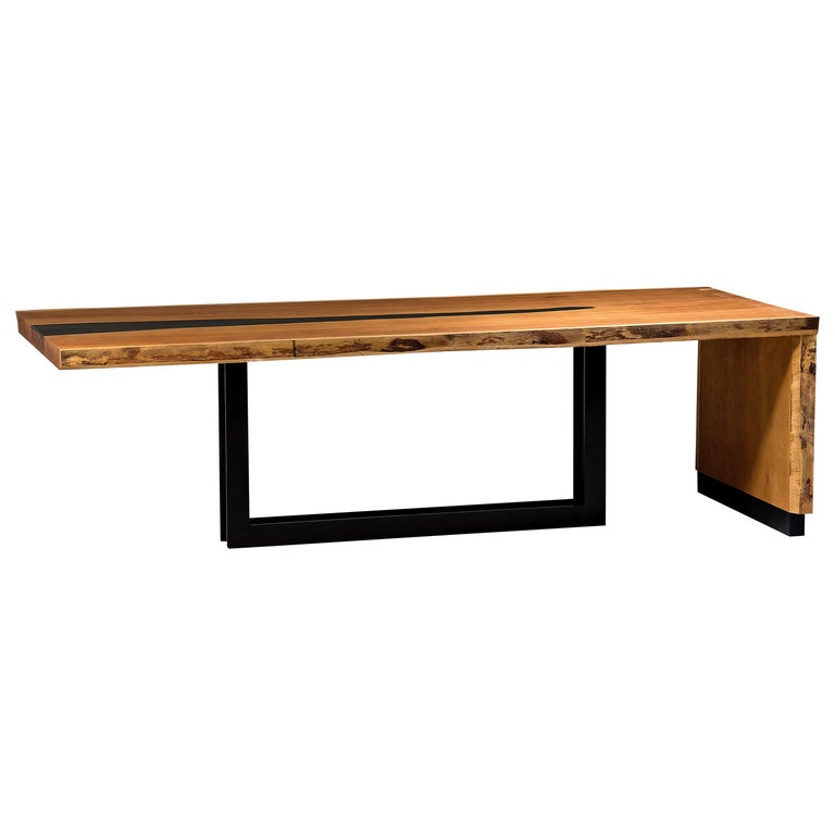 Solid Wood Dining Table In Modern Design By Larissa Batista For Sale At 1stdibs