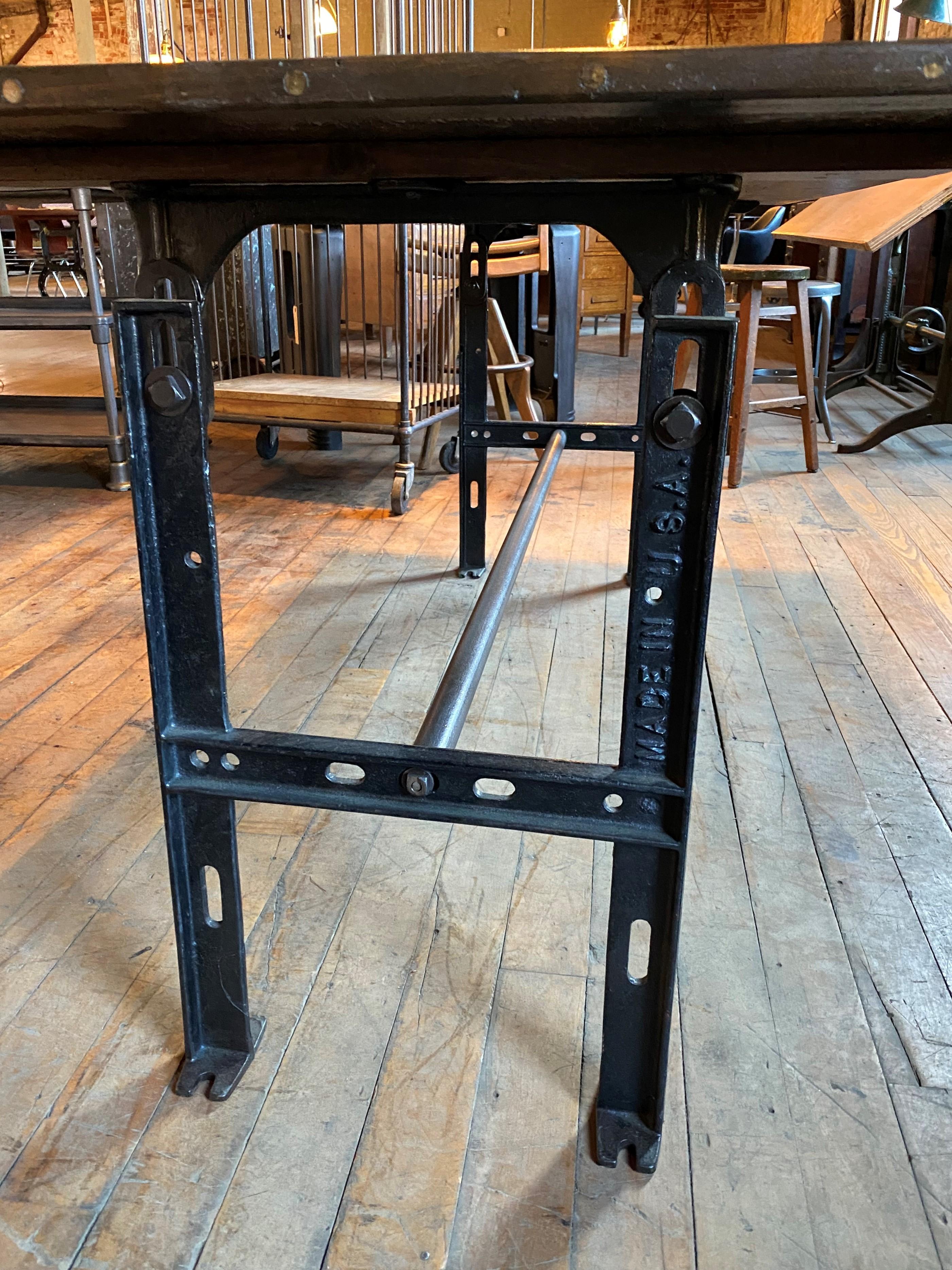 Industrial Dining or Work Table In Good Condition In Oakville, CT