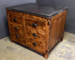 Cassettiera industriale bifacciale in pino