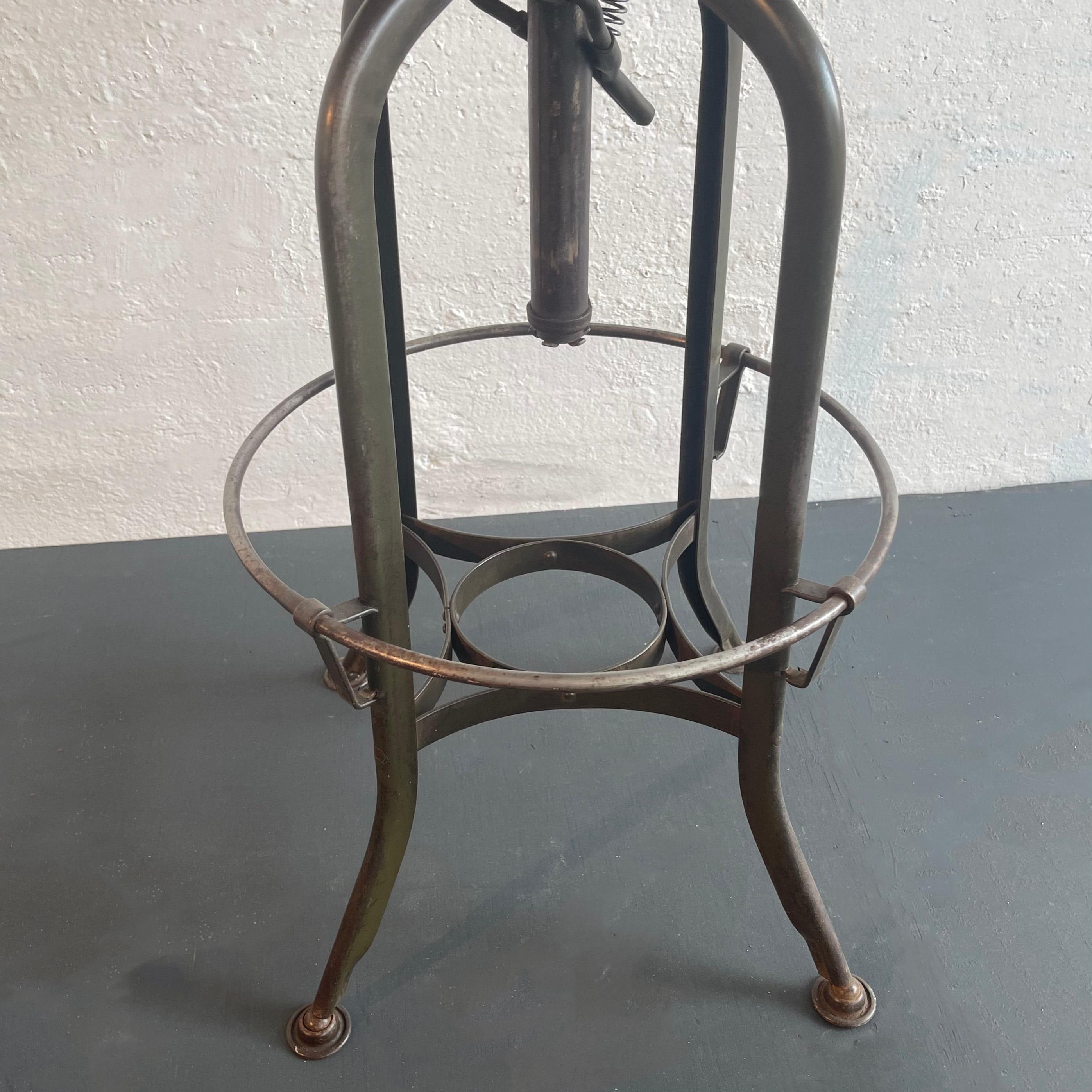 Industrial Drafting Swivel Stool By Toledo Metal Furniture Co. 3