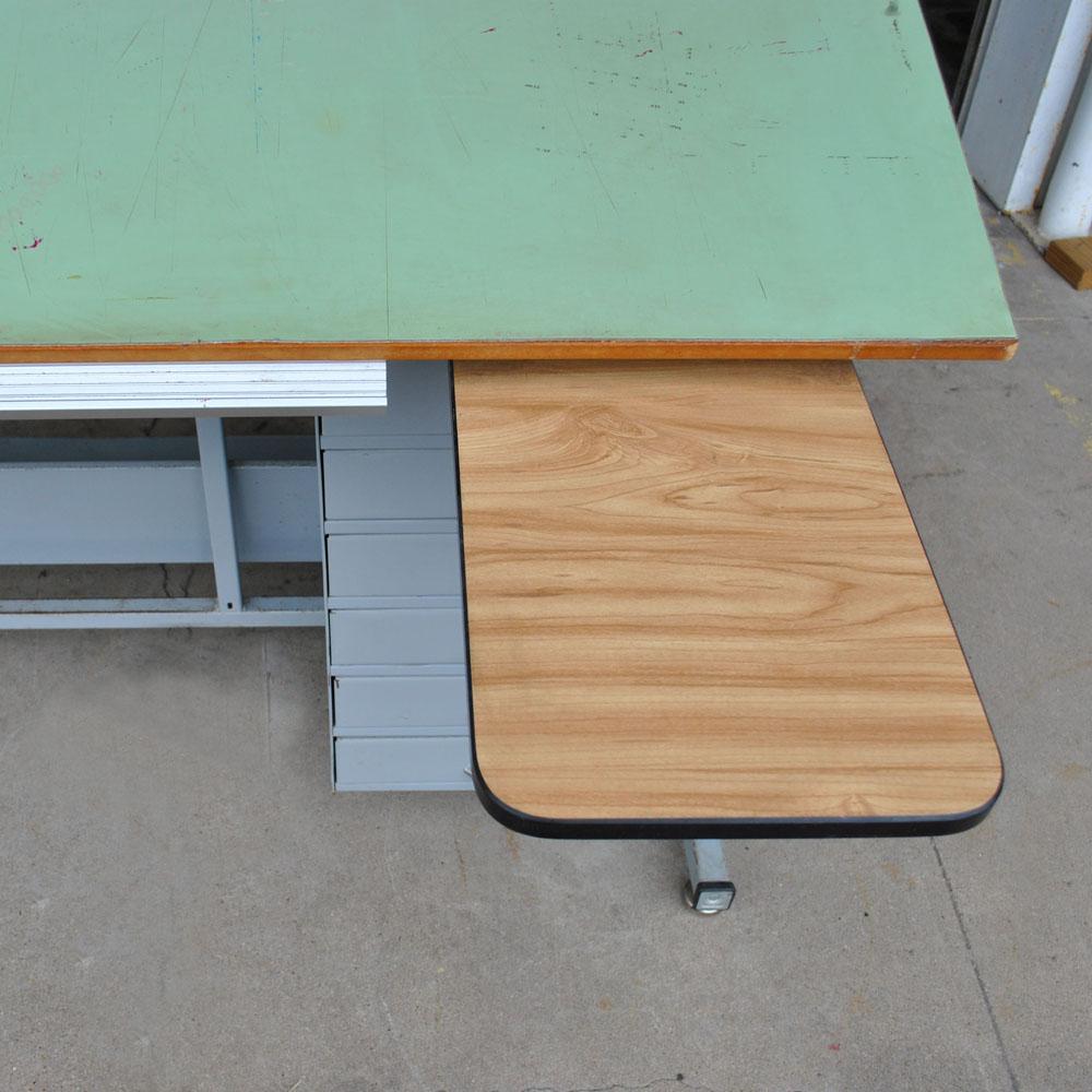 Late 20th Century Industrial Drafting Table Desk