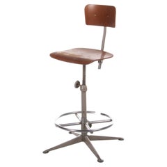 Industrial Drawing Table Chair by Friso Kramer for Ahrend, ca 1960