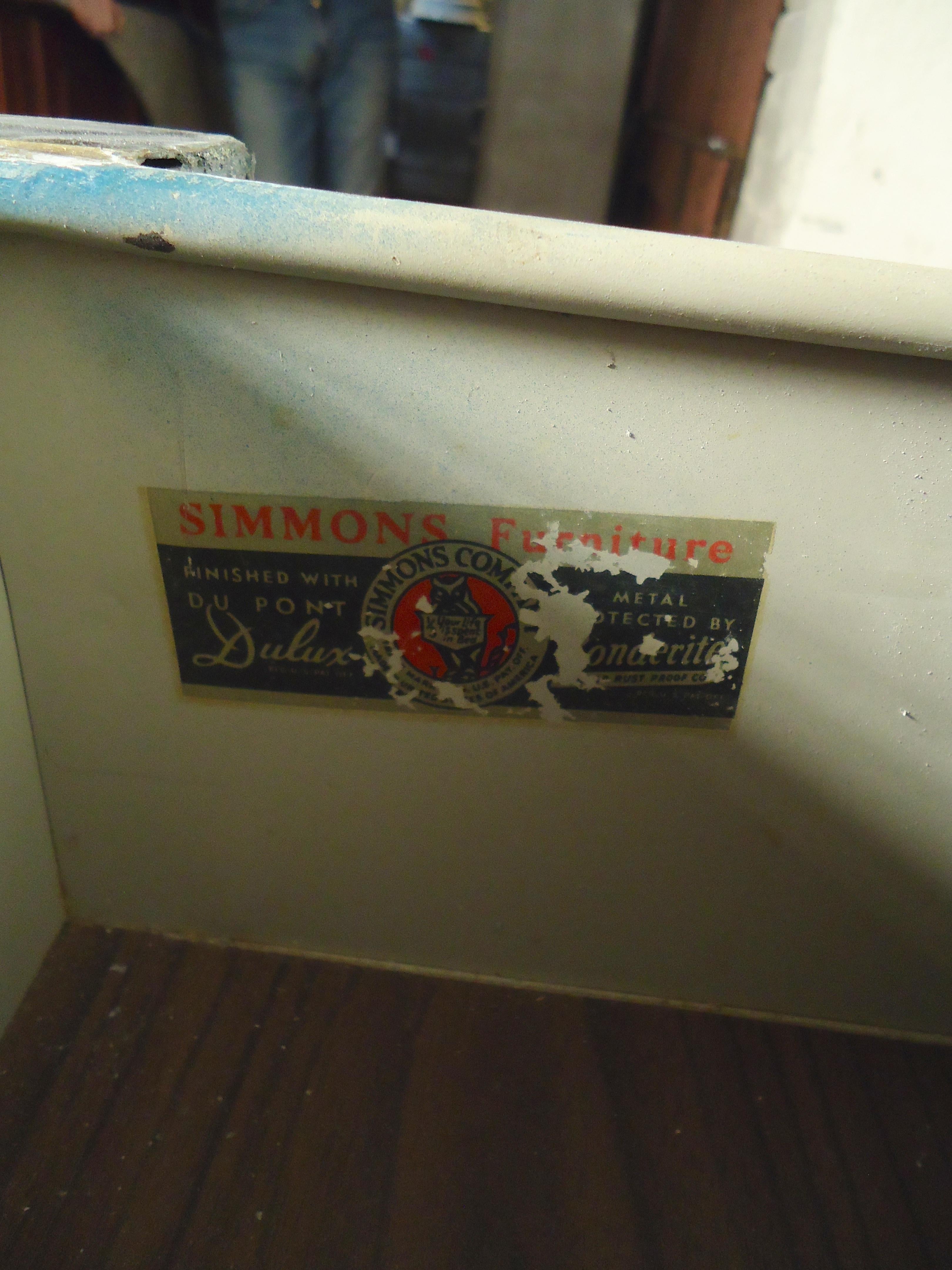 Industrial Dresser by Simmons In Distressed Condition In Brooklyn, NY