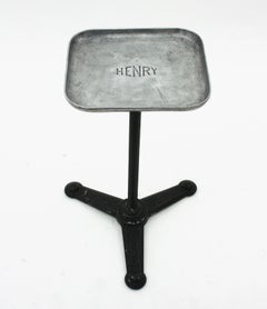 Industrial Drink Table / Side Table / End Table, Aluminium and Iron