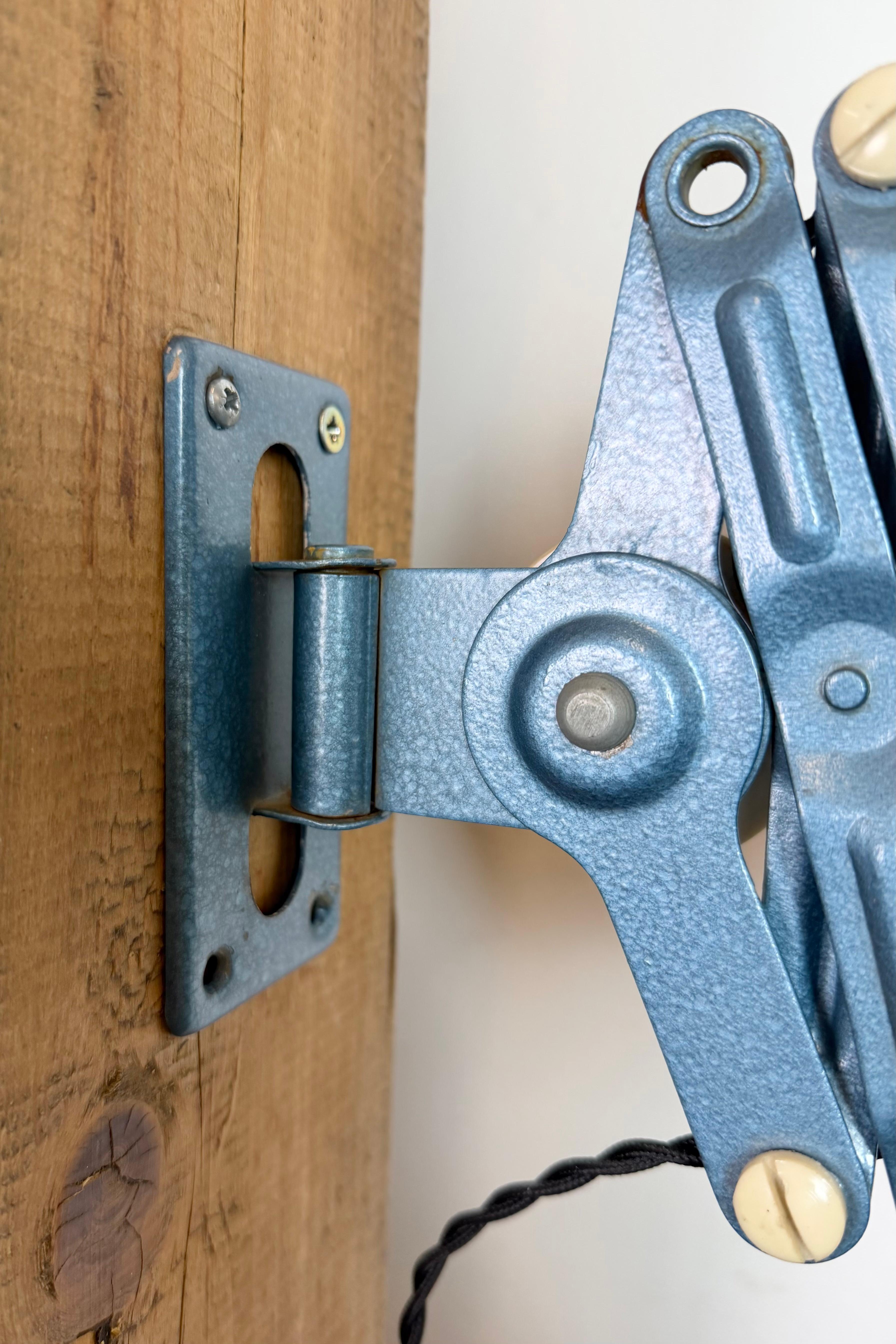 Lampada a forbice industriale della Germania dell'Est di Reif Dresden, anni '50 in vendita 5