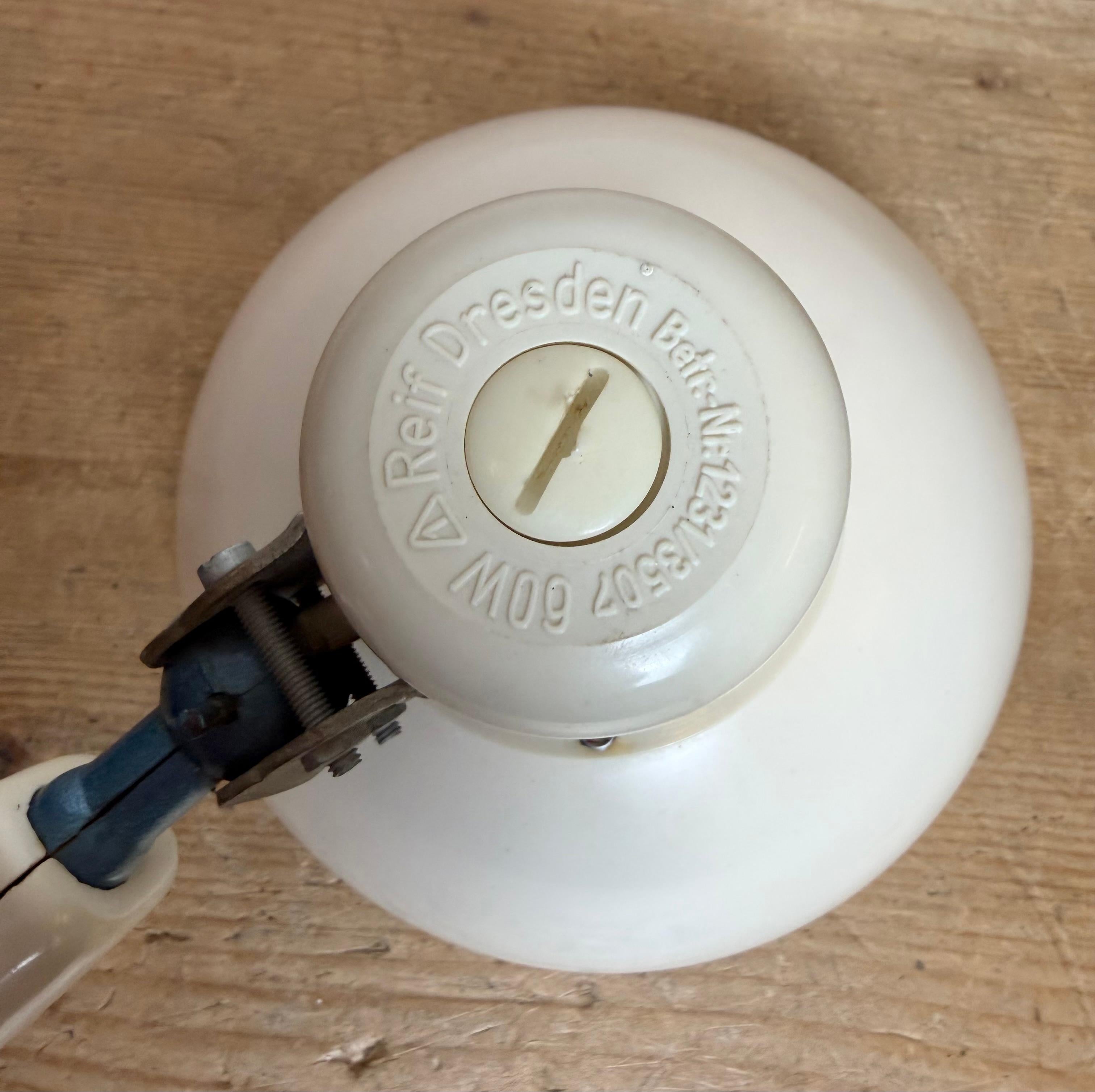 Lampada a forbice industriale della Germania dell'Est di Reif Dresden, anni '50 in vendita 10