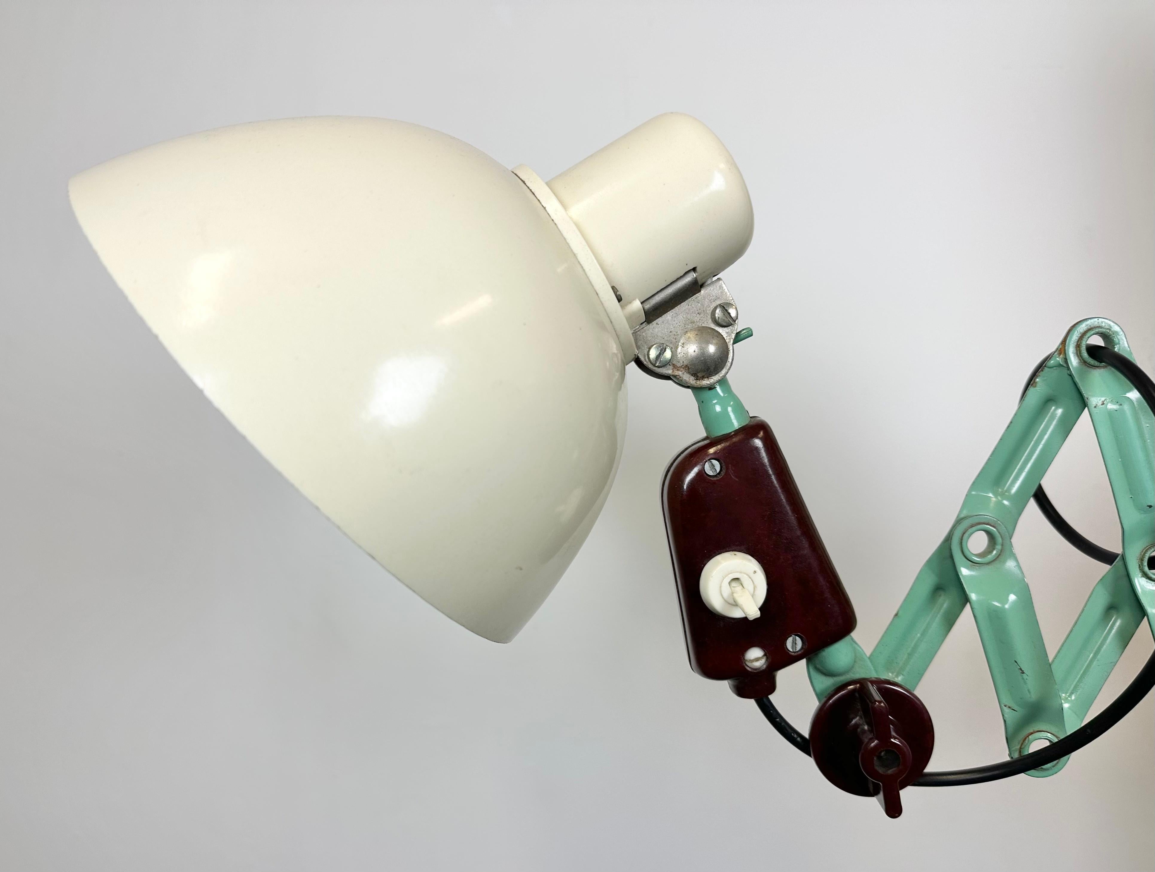 20th Century Industrial East German Scissor Lamp from VEB Zweckleuchtenbau Dresden, 1950s