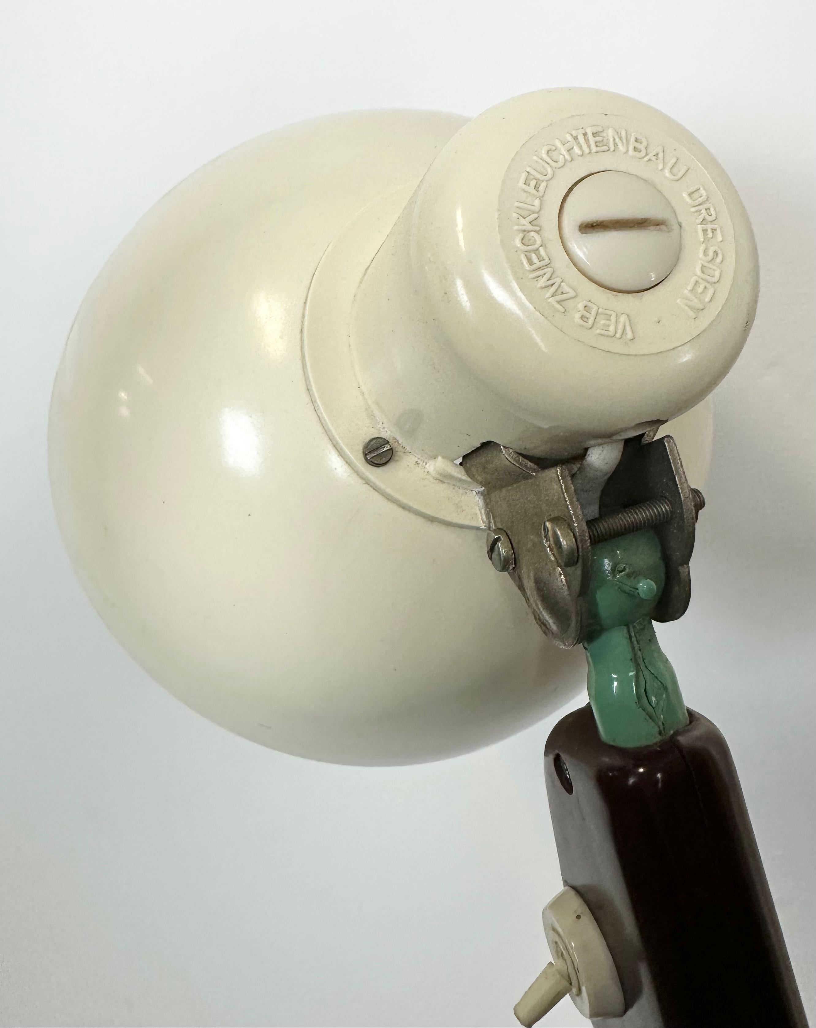 Industrial East German Scissor Lamp from VEB Zweckleuchtenbau Dresden, 1950s 3