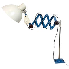 Industrielle ostdeutsche Scherenleuchte vom VEB Zweckleuchtenbau Dresden, 1950er Jahre