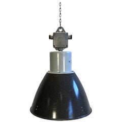 Industrial Enamel Factory Lamp, 1960s Industrial Enamel Factory Lamp, 1960s