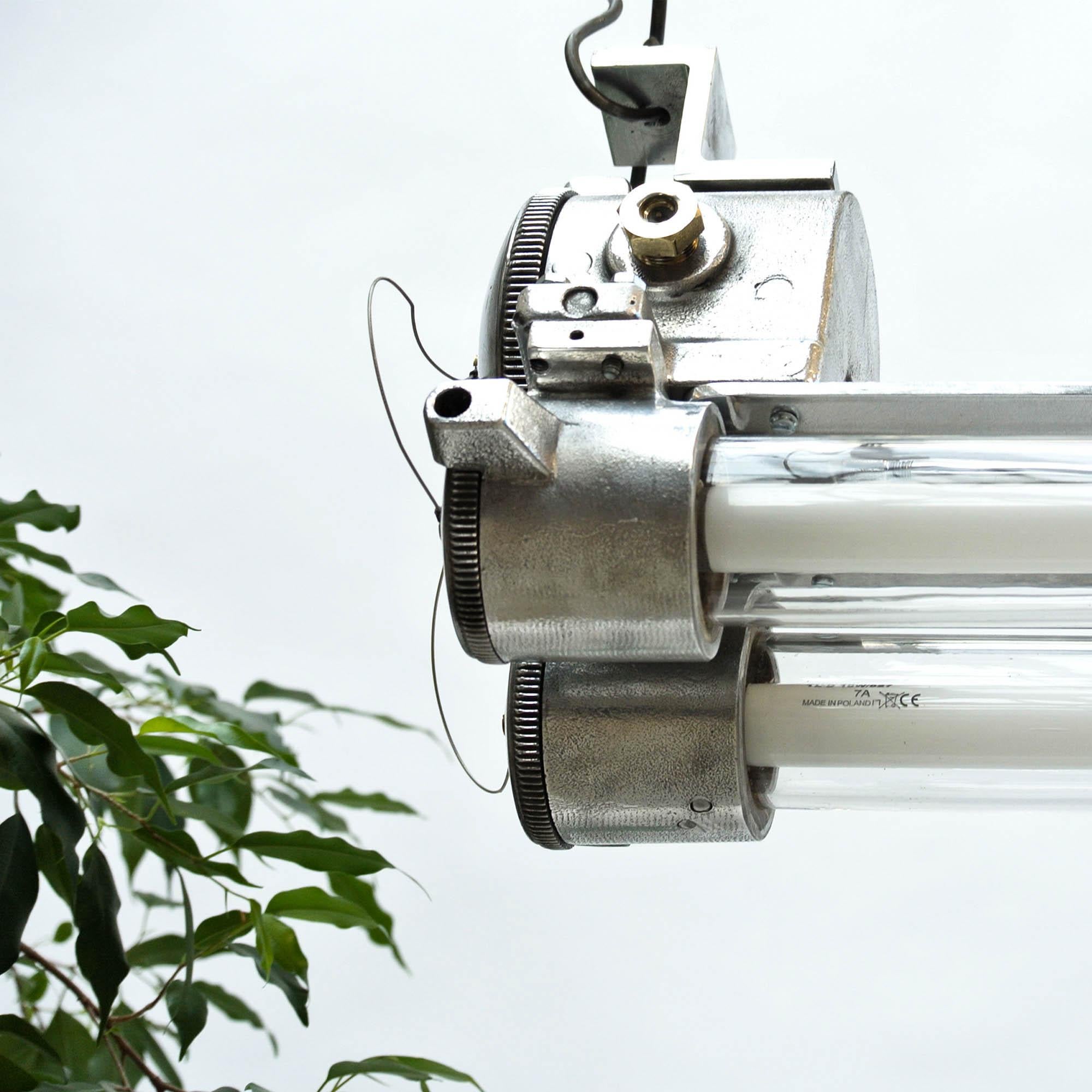 Industrial Eplosion-Proof Fluorescent Light in Cast Aluminium, circa 1970 11