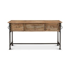 Industrial Equestrian Console Table
