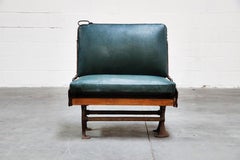 Industrial Era Cast Iron Brooklyn Trolley Reversible Settee Bench, circa 1910