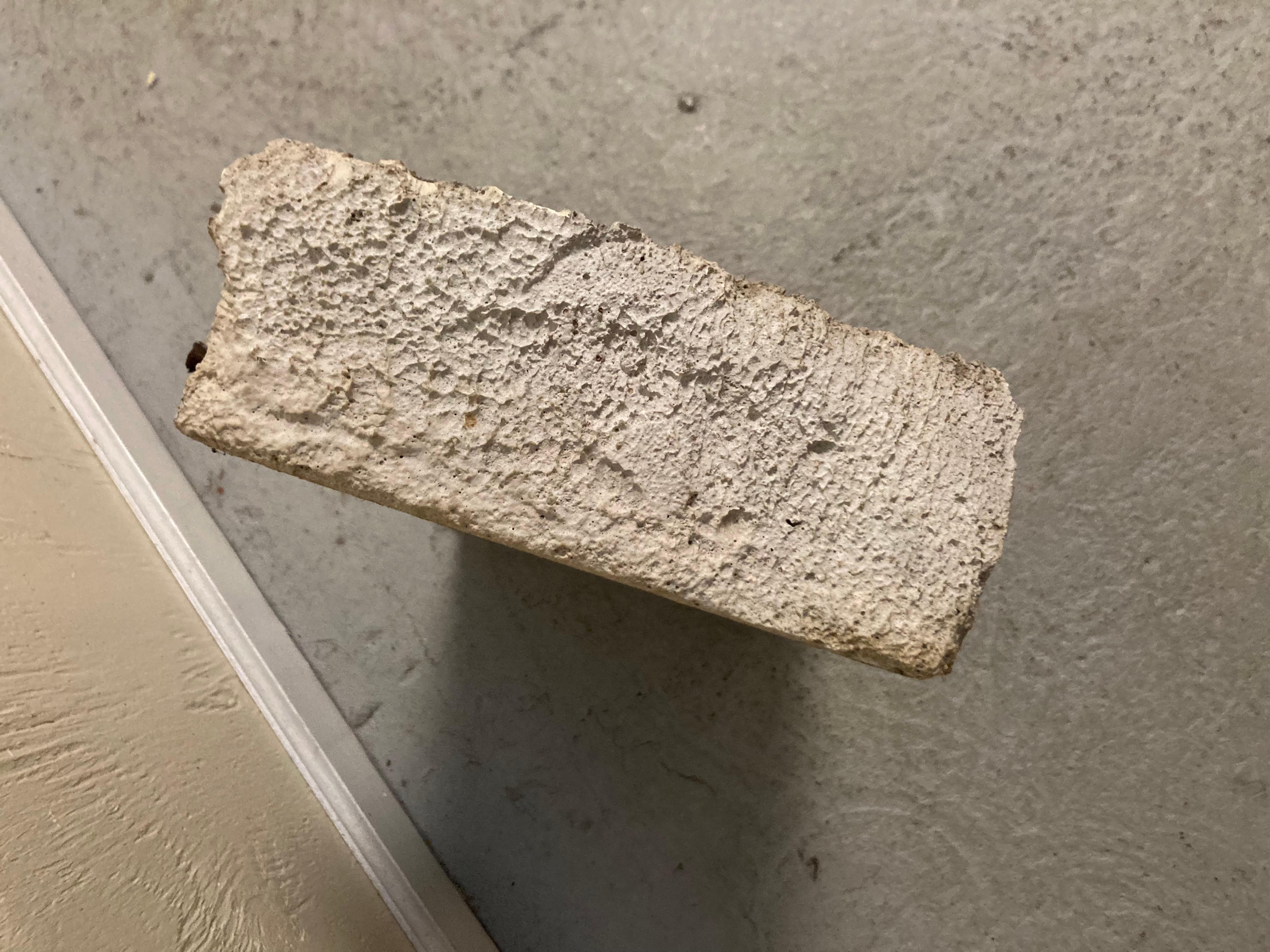 A Cast Stone Industrial Mould used in manufacturing. The Mould with two bowl depressions now suitable for the Garden and Ikebana. Very weathered and worn with pitting and aging to the cast stone with timeworn appeal. Once held in a wood framing, the