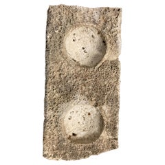 Elemento de Molde de Piedra Fundida de la Era Industrial Utilizado como Bandeja de Ikebana