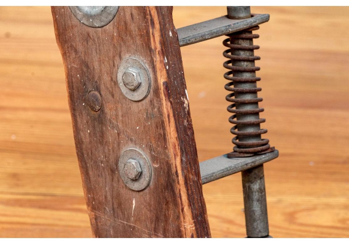 Industrial Era Folding Platform Ladder For Sale 4