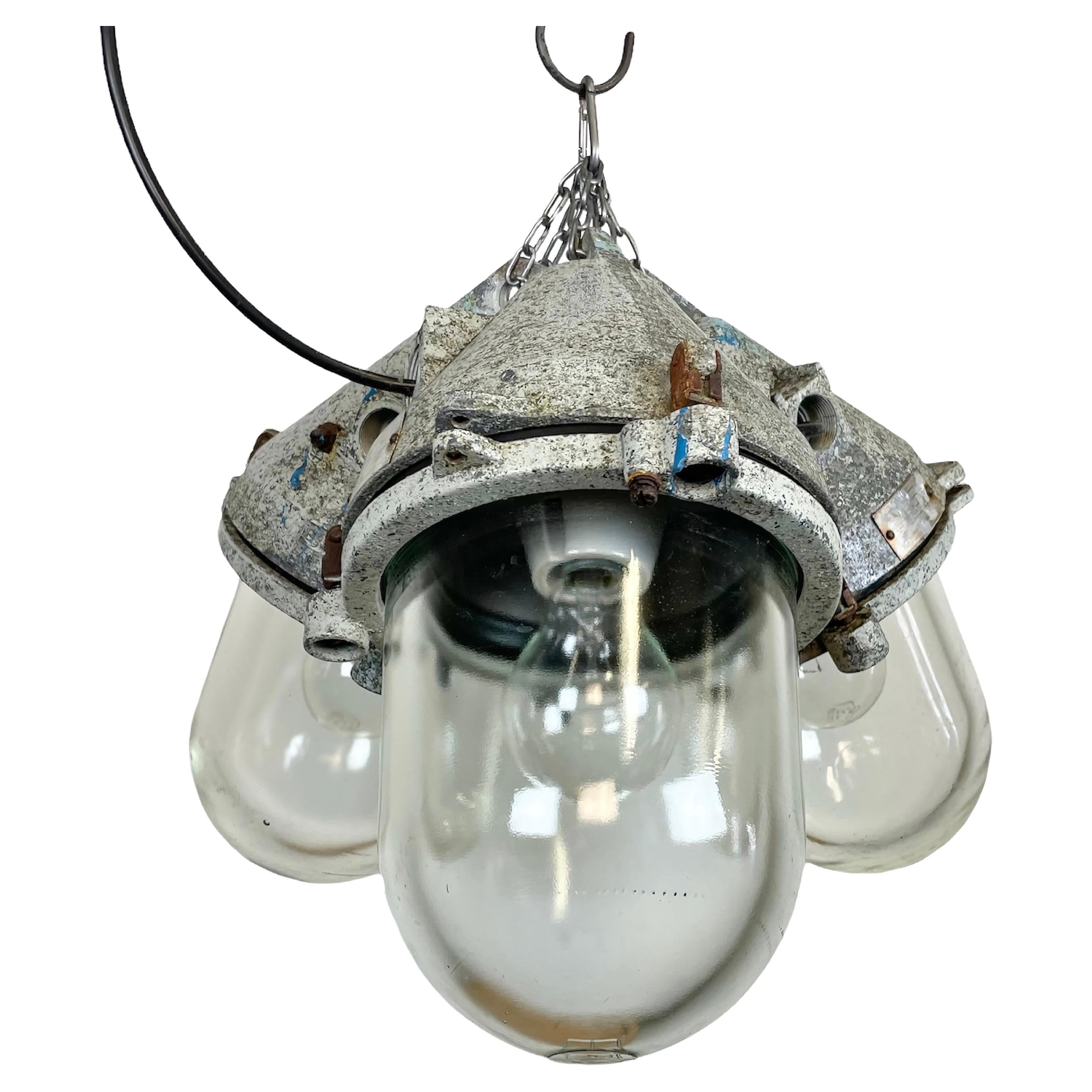 Industrial Explosion Proof Chandelier, 1970s For Sale