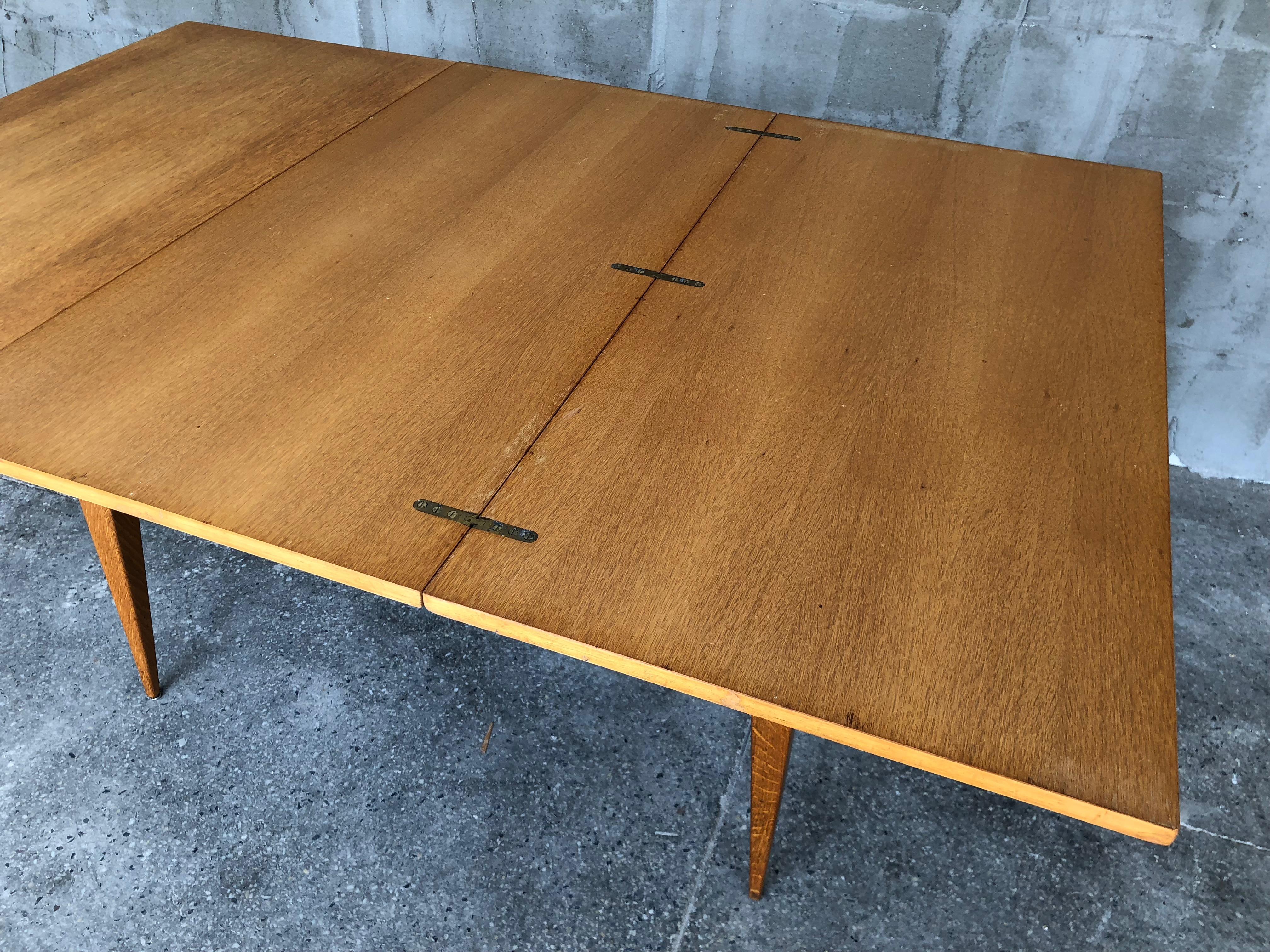 Industrial Extendable Table by Albert Ducros, 1950s For Sale 5