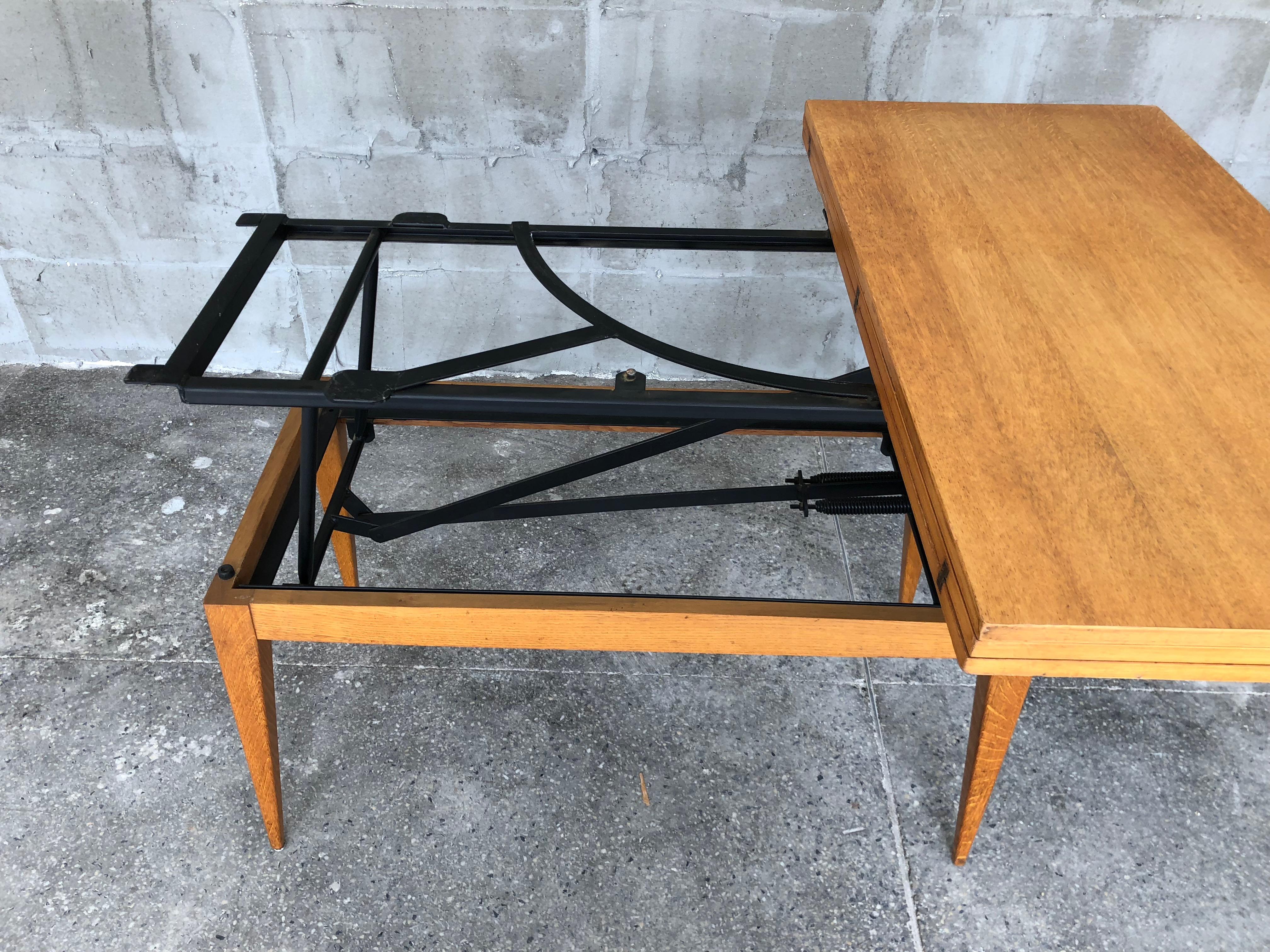Industrial Extendable Table by Albert Ducros, 1950s For Sale 11