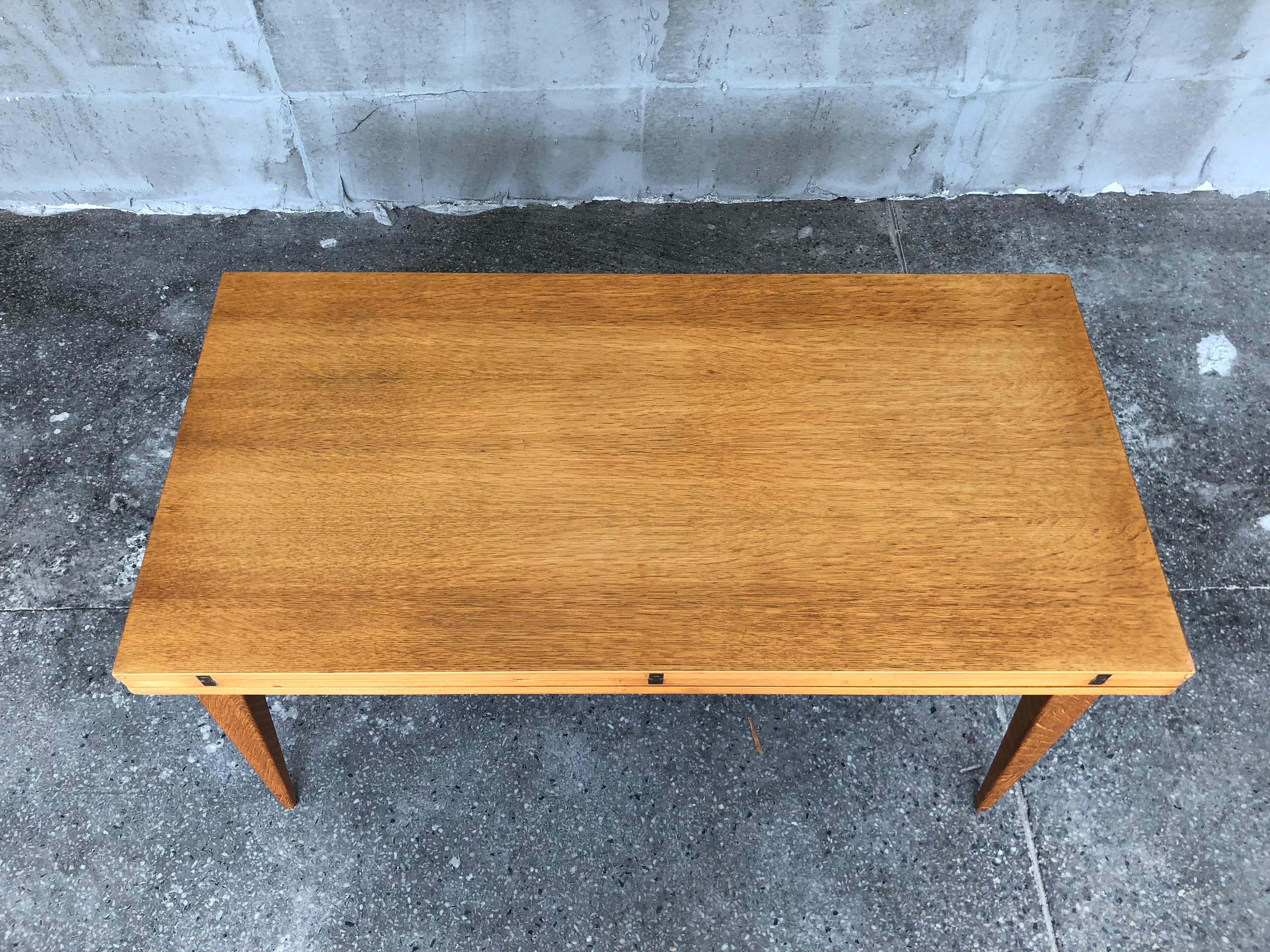 Industrial Extendable Table by Albert Ducros, 1950s In Fair Condition For Sale In Sofia, BG