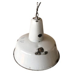 Vintage Industrial Factory Ceiling Lamp from Wikasy A23, 1950s