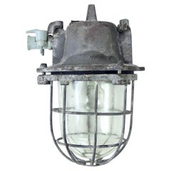 Industrial Factory Ceiling Light, Czechoslovakia 1940s