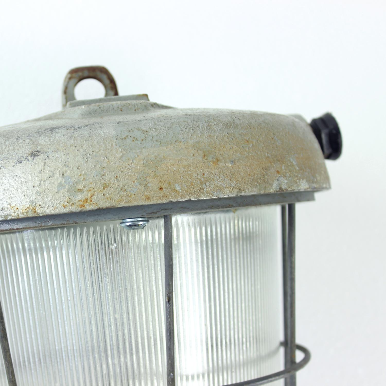 Industrial Factory Ceiling Light, Czechoslovakia 1950s For Sale 5