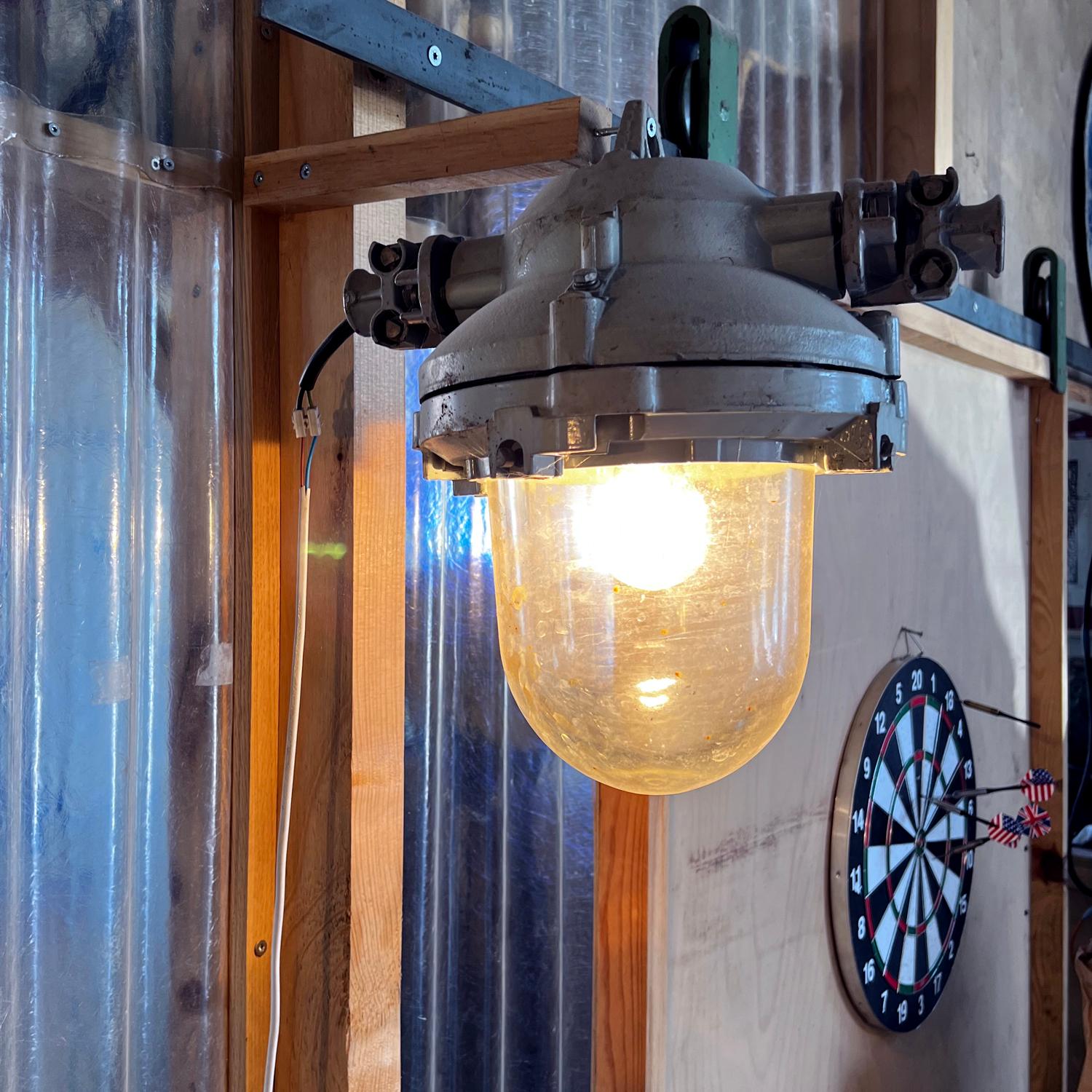 Industrial Factory Ceiling Light, Czechoslovakia 1950s For Sale 8