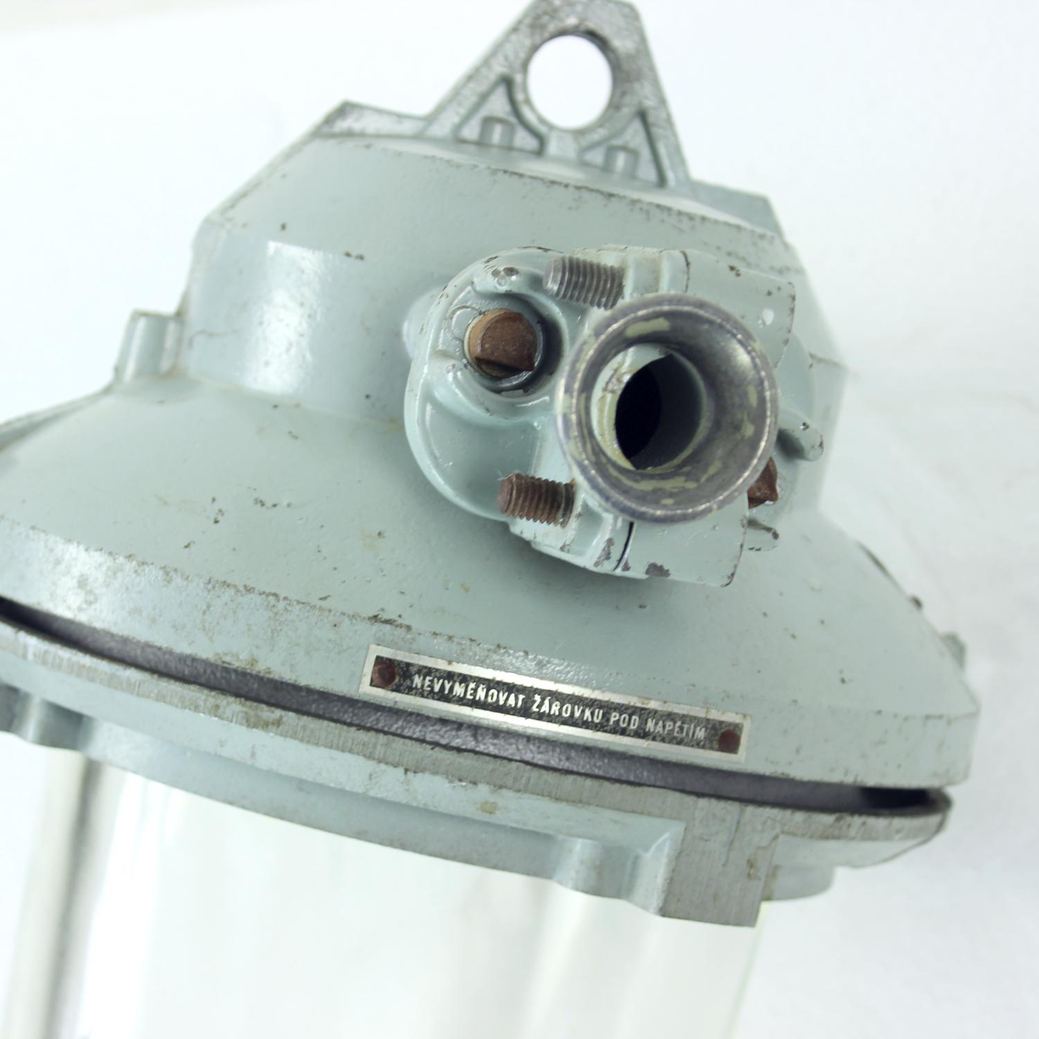 Industrial Factory Ceiling Light, Czechoslovakia 1950s For Sale 1
