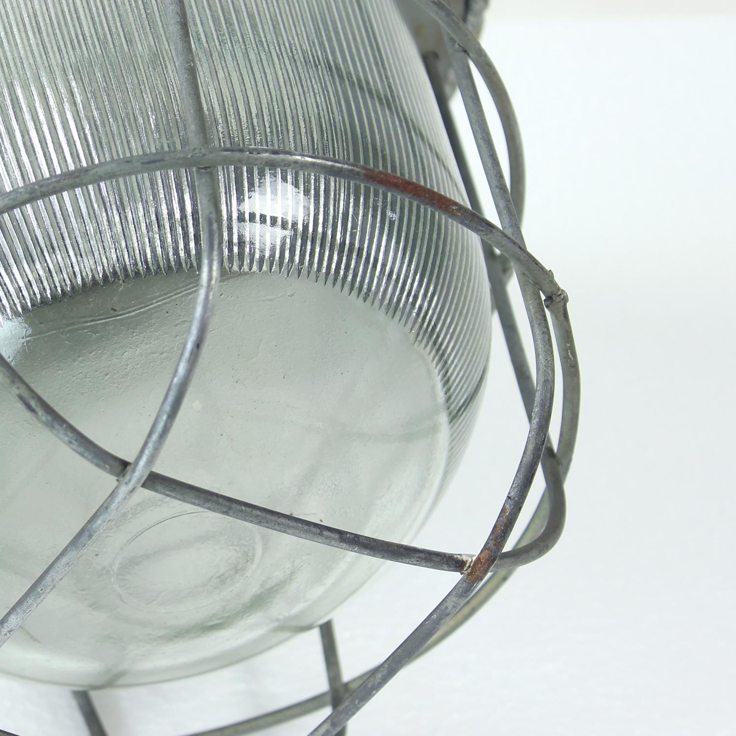 Industrial Factory Ceiling Light, Czechoslovakia 1950s For Sale 3