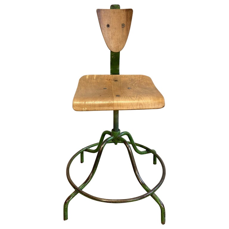 Industrial Factory Chair, 1960s at 1stDibs
