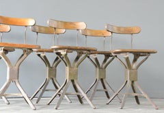 Industrial Factory Chairs By Evertaut Circa 1940s