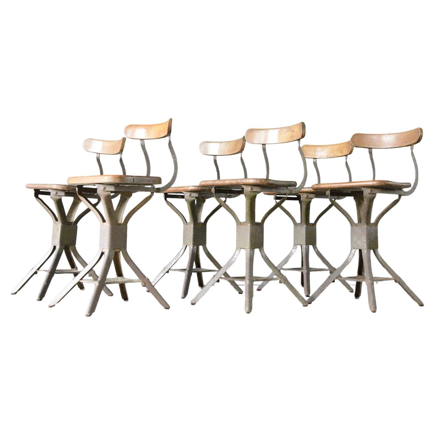 Industrial Factory Chairs By Evertaut Circa 1940s