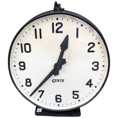 Antique Industrial Factory Clock, Gents of Leicester, circa 1920
