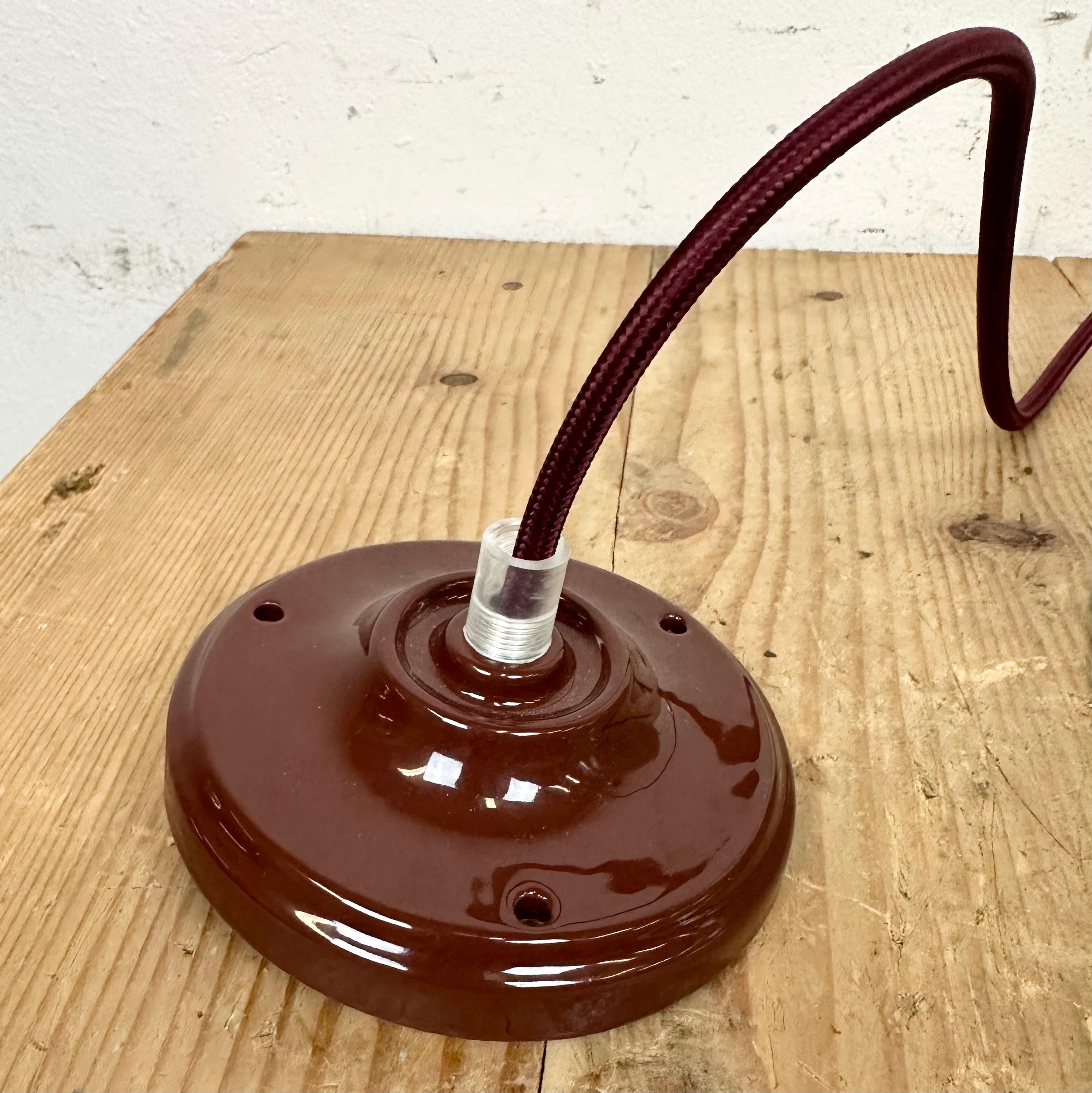 Industrial Factory Green Enamel Ceiling Lamp , 1960s 6