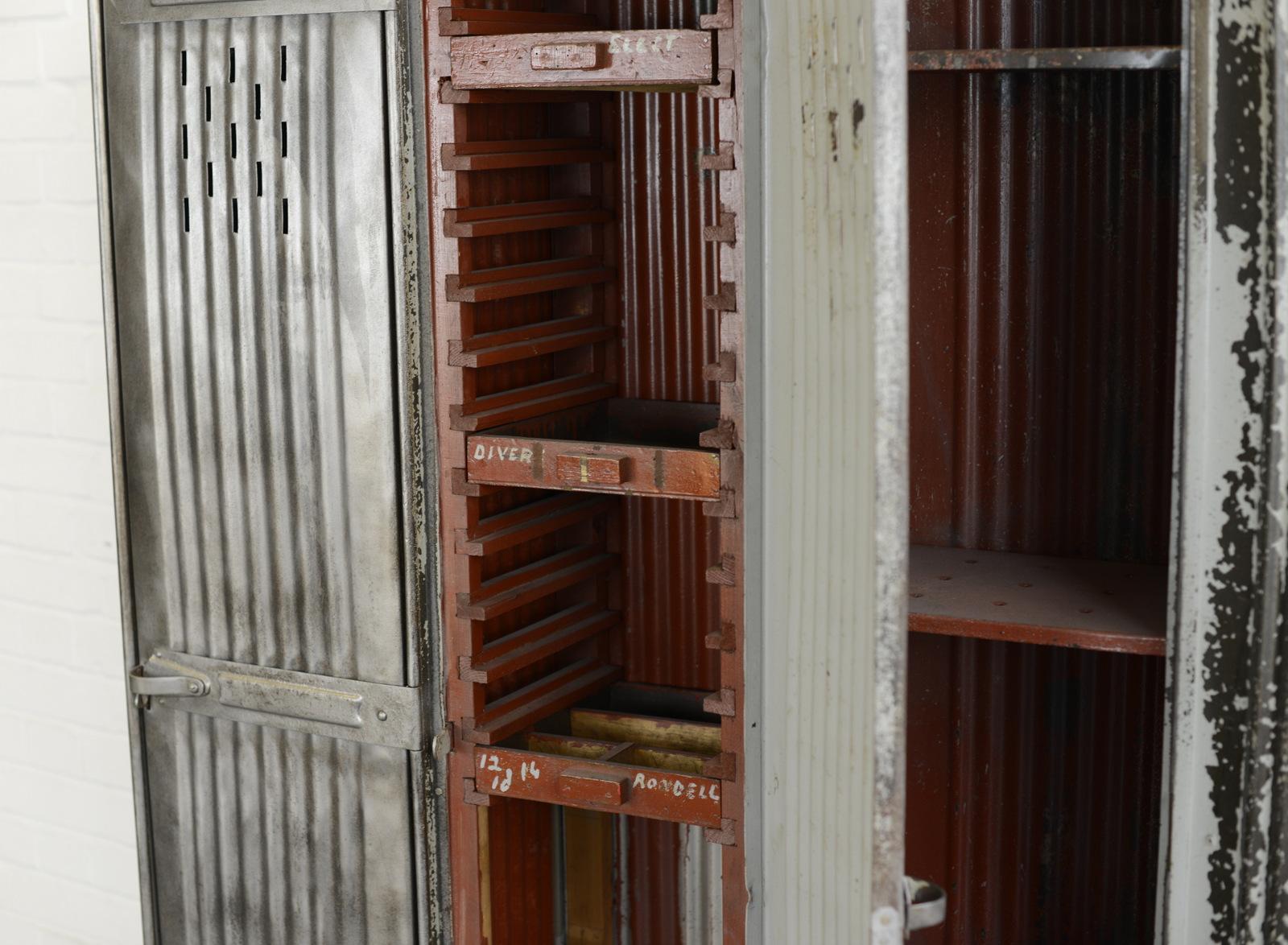 Industrial Factory Lockers by Strafor, circa 1920s 4