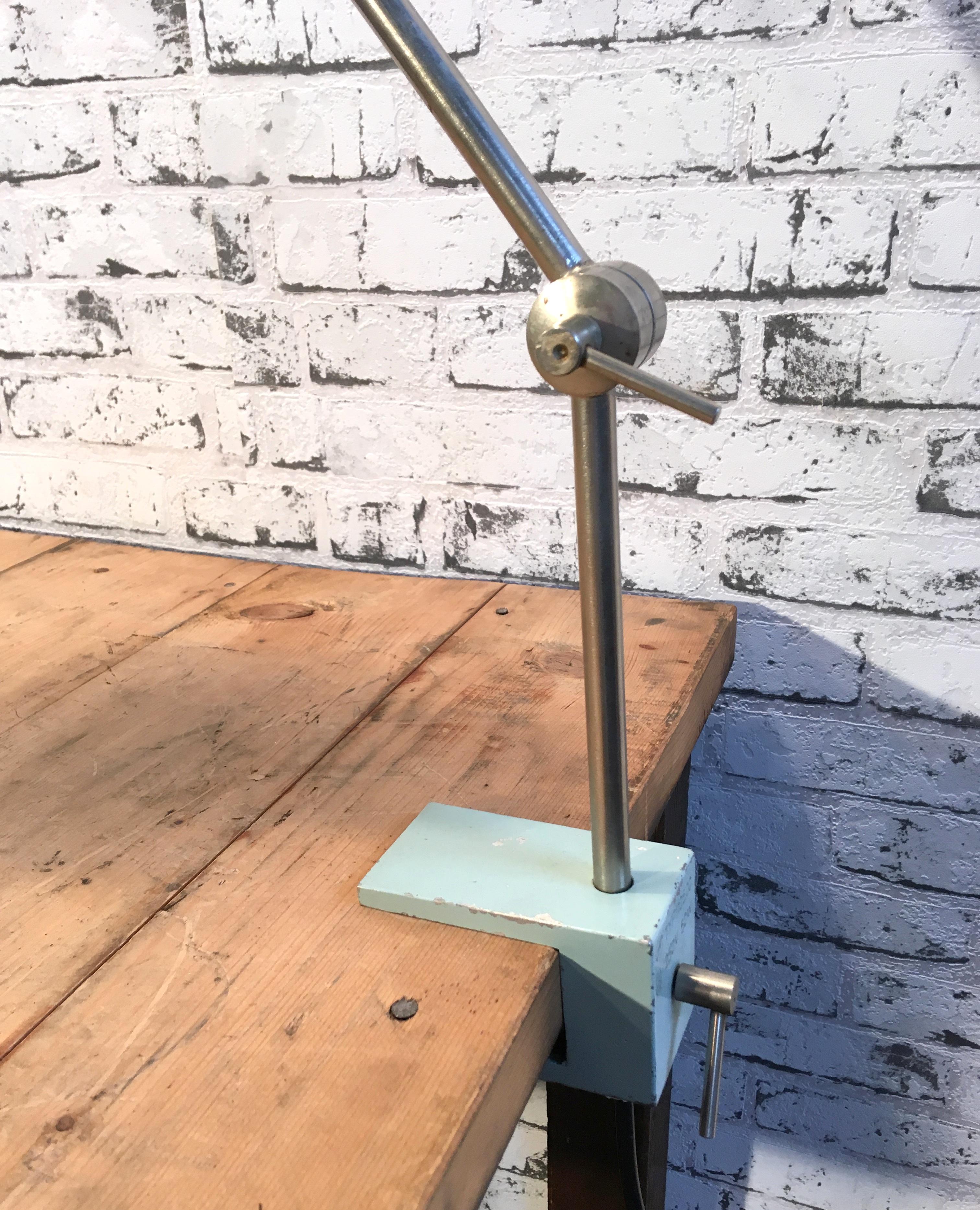 Lacquered Industrial Factory Office Desk Lamp, 1970s