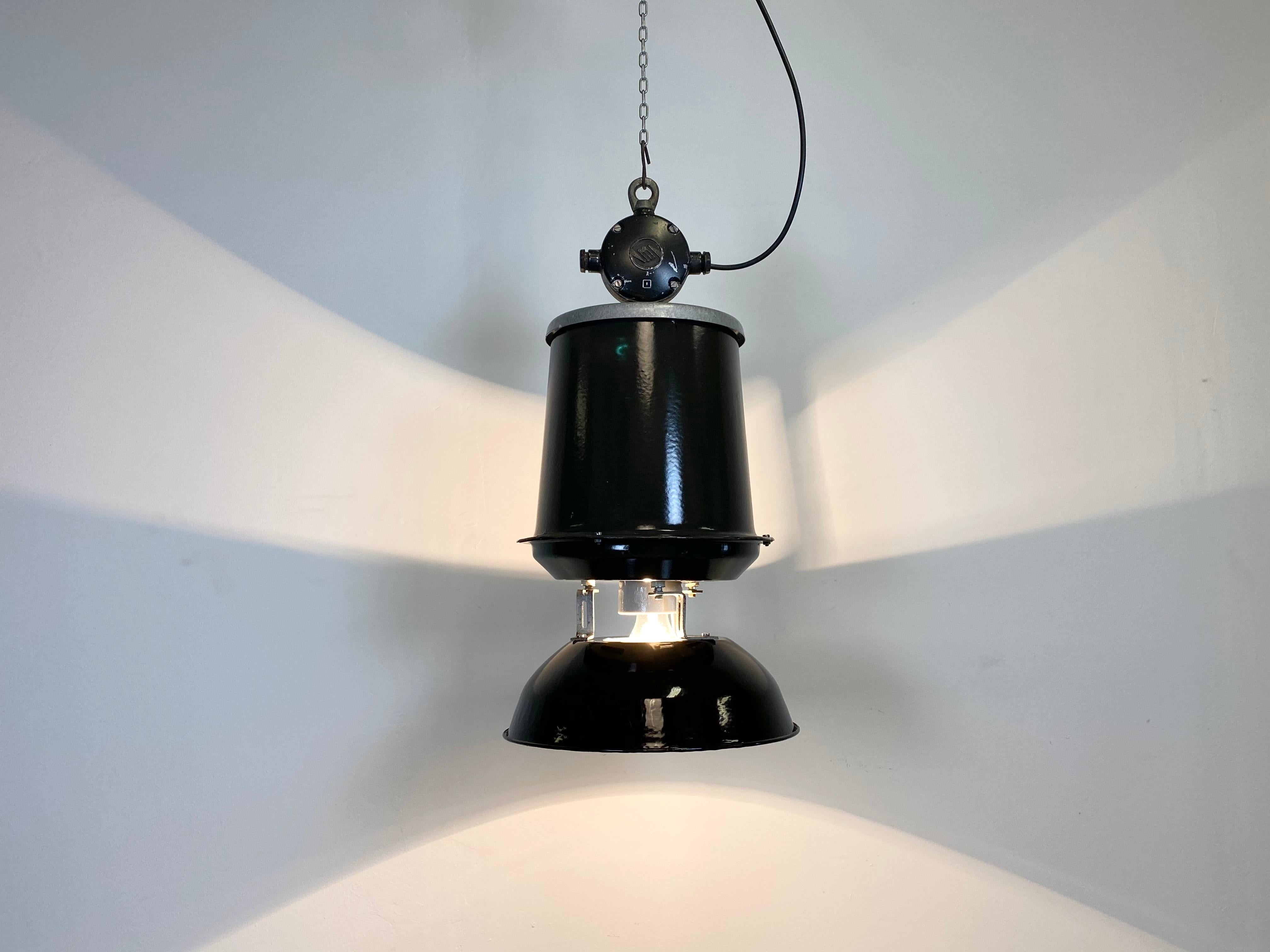 Lampada a sospensione industriale di fabbrica, anni '60 in vendita 2