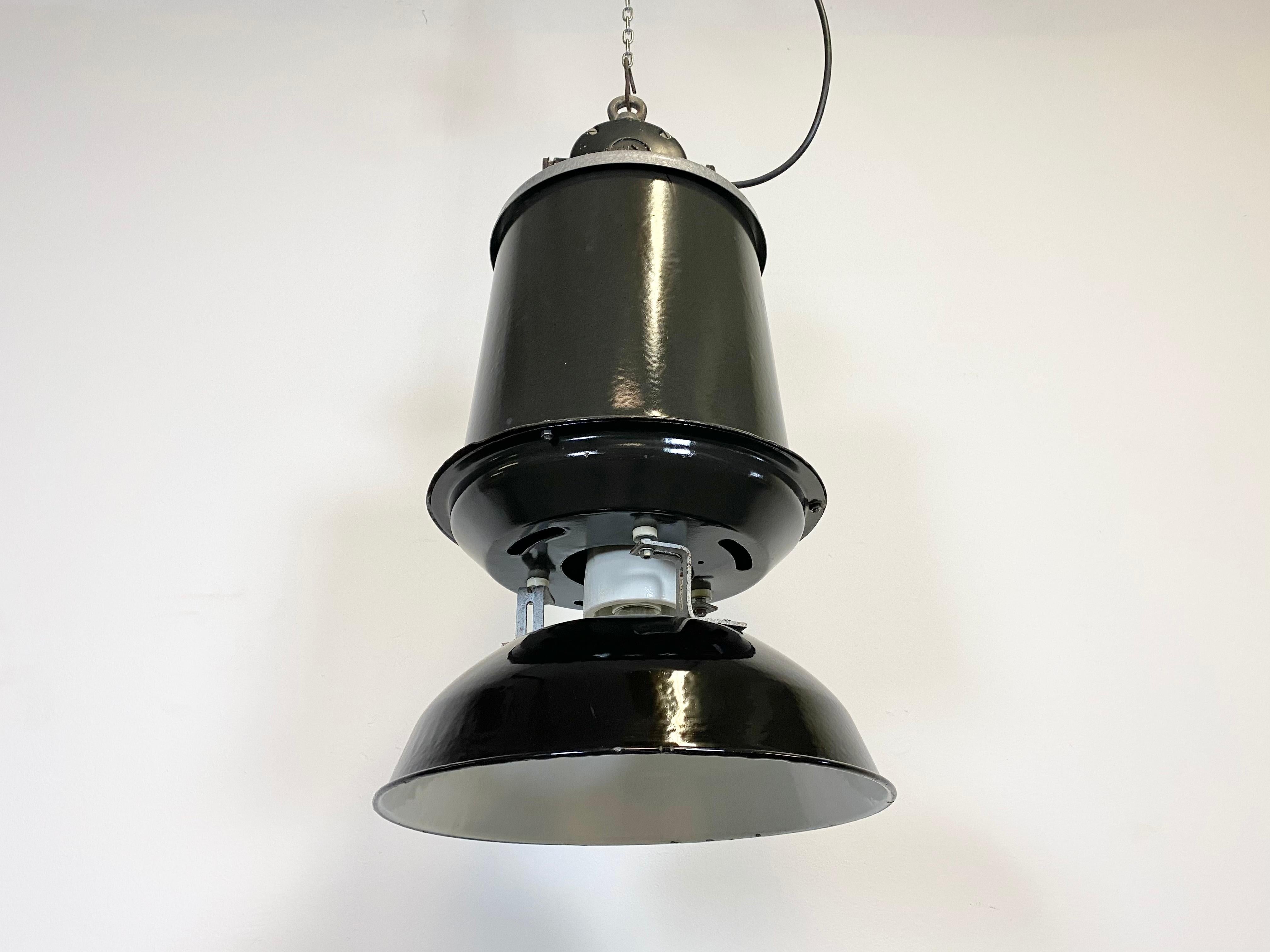 Aluminum Industrial Factory Pendant Lamp, 1960s For Sale