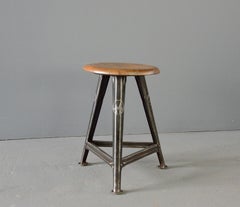 Taburete Industrial Factory De Rowac Circa 1920s