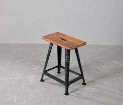 Industrial Factory Stool By Rowac Circa 1920s
