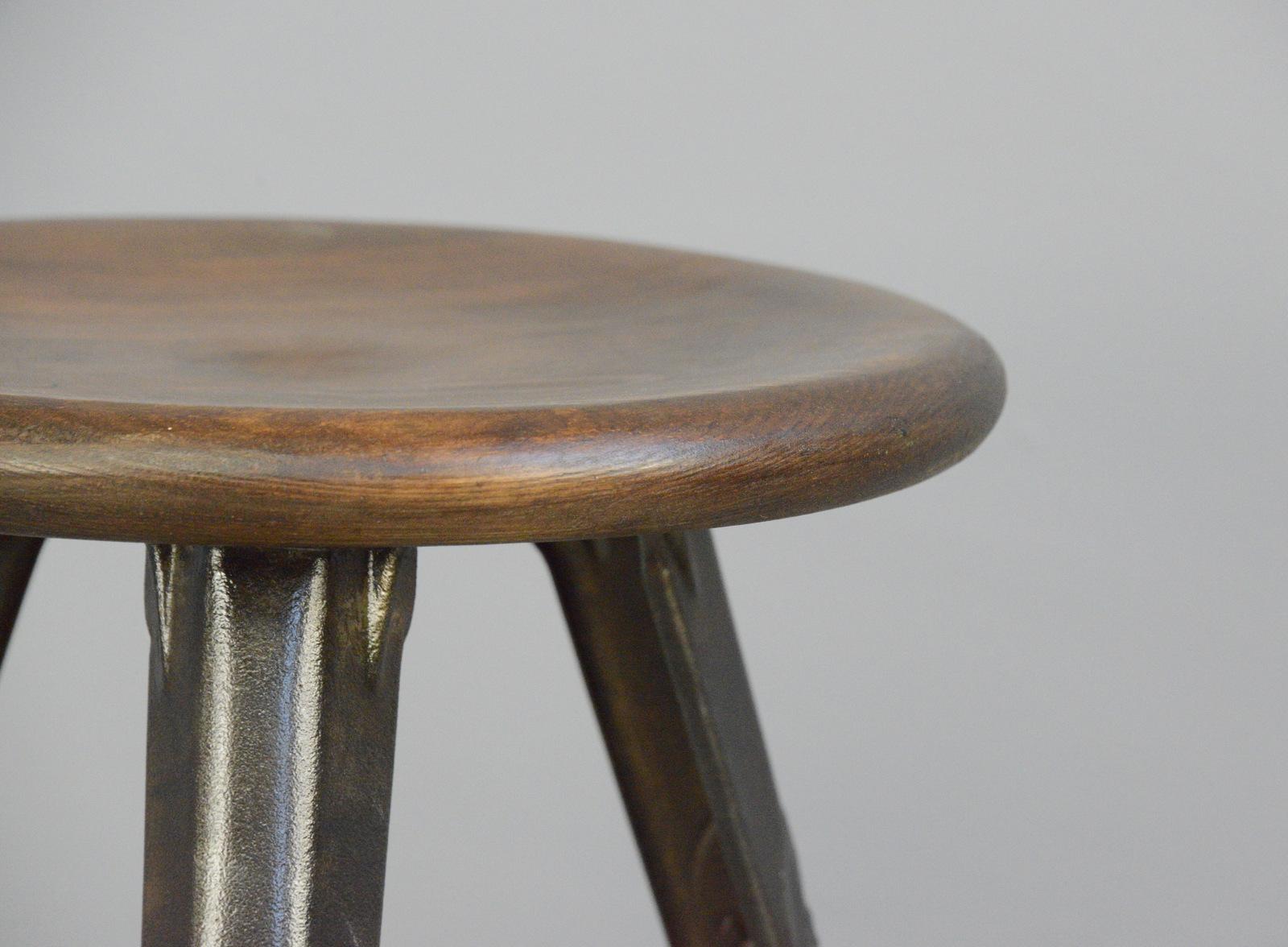 Industrial Factory Stool by Rowac, circa 1920s	 In Good Condition In Gloucester, GB